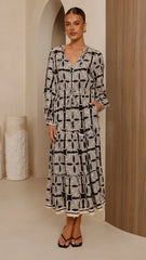 Lani Maxi Dress - Cortana Print