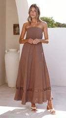 Sandra Maxi Dress - Brown