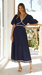Nakisha Maxi Dress - Navy