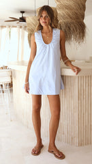 Vika Mini Dress - Blue