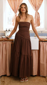 Lola Maxi Dress - Chocolate