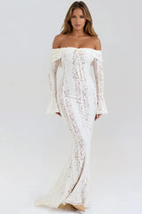 Celeste Off-Shoulder Lace Dress