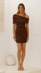 Telaia Mini Dress - Brown