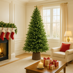 Albero di Natale Gilley con tronco 180 cm