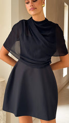 Zahni Mini Dress - Black