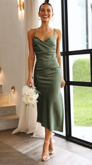 Monte Midi Dress - Olive