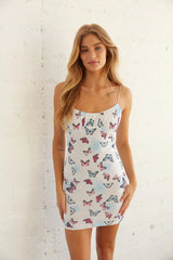 Isabella Butterfly Mesh Mini Dress