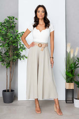 Pantaloni tip fusta - XENYA - Crem