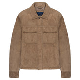 Paul & Shark Brown Suede Aqua Leather Jacket