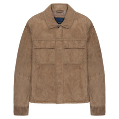Paul & Shark Brown Suede Aqua Leather Jacket