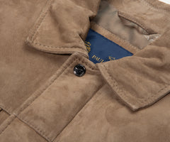 Paul & Shark Brown Suede Aqua Leather Jacket