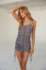 Lily Floral Cinched Mini Dress