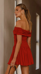 Manalla Mini Dress - Cherry