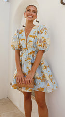 Abel Mini Dress - Blue