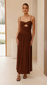 Libertine Maxi Dress - Chocolate