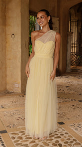 Talissa Tulle Maxi Dress - Yellow