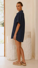 Rayna Denim Mini Dress - Indigo