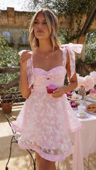 Karis Mini Dress - Blush