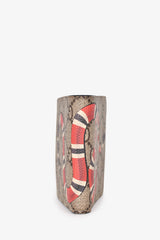 Gucci GG Supreme Snake Detail Bifold Wallet
