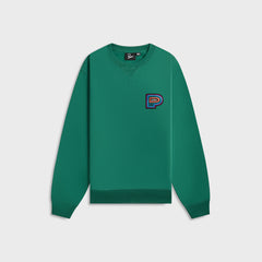 by Parra Repeat Pea Crew Neck Sweatshirt in Green