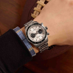 Timex Waterbury Heritage Chronograph 39mm White SS