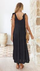 Jaliyah Midi Dress - Black