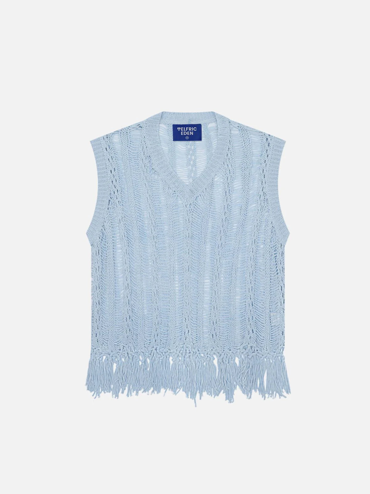 Aelfric Eden Open Knit Tassel Sweater Vest