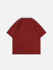 Aelfric Eden Vintage Patchwork Polo Tee