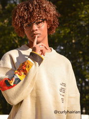 Aelfric Eden Sunflowers & Self-portrait of Van Gogh Sweater