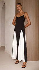 Darcie Maxi Dress - Black / Nude