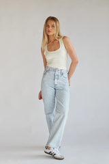 Levi's Ribcage Straight Ankle Jeans Ojai Shore