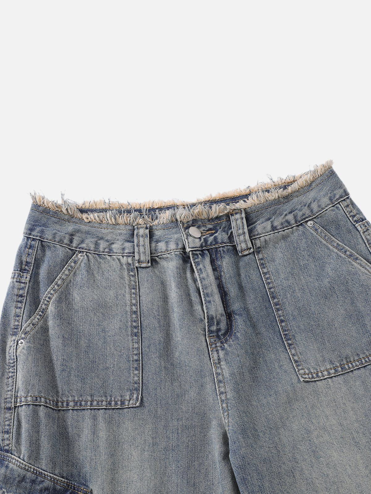 Aelfric Eden Fringe Washed Multi Pocket Jeans