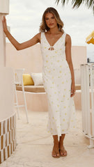 Lola Midi Dress - Limone