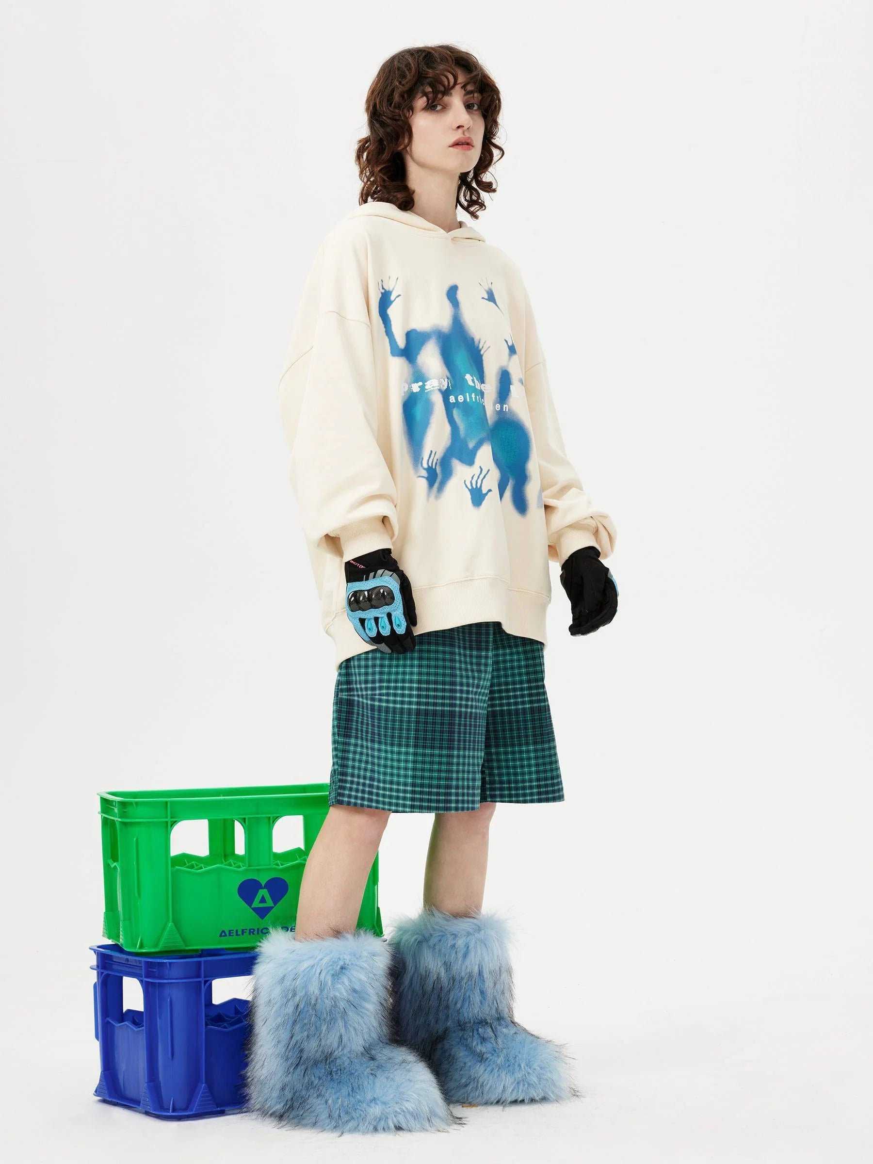 Aelfric Eden Abstraction Shadow Print Hoodie