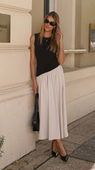 Darlita Maxi Dress - Black / Nude