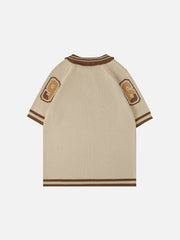 Aelfric Eden Vintage Open Knit Polo Tee