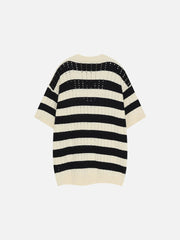 Aelfric Eden Stripe Hollow Out Tee