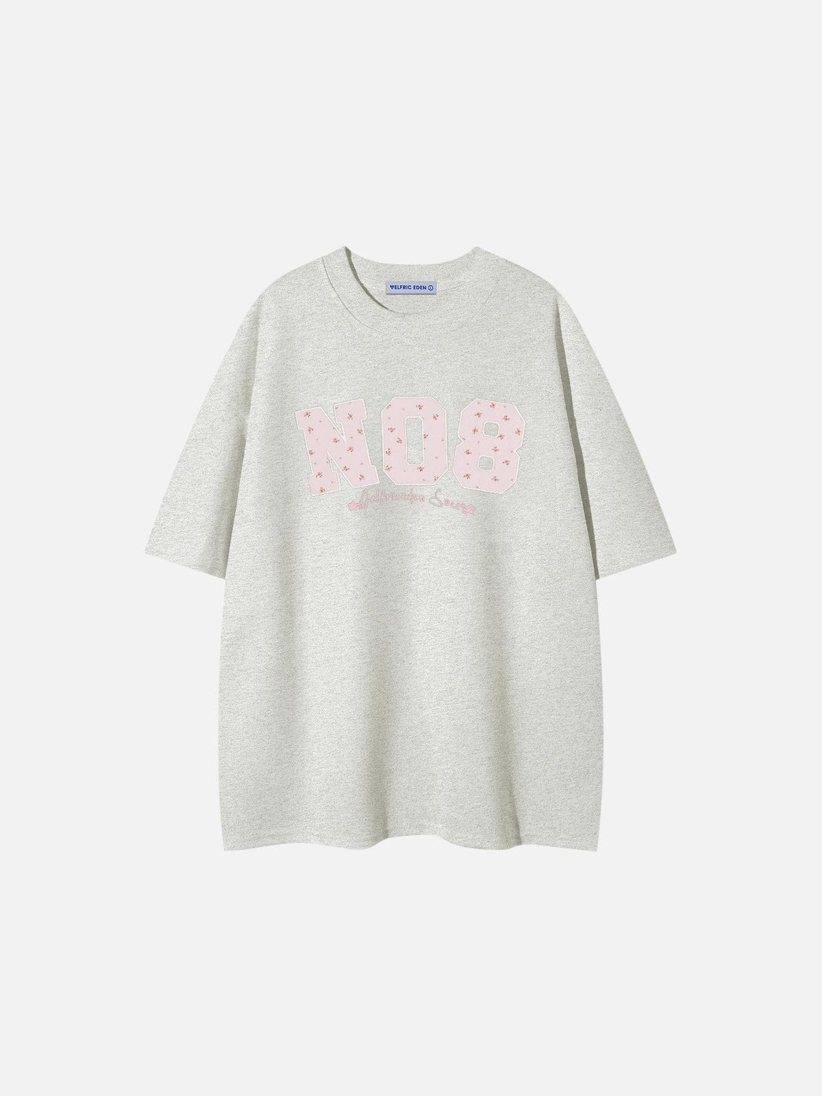 Aelfric Eden Flower Embroidery Number Tee