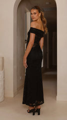 Tiarna Off The Shoulder Maxi Dress - Black