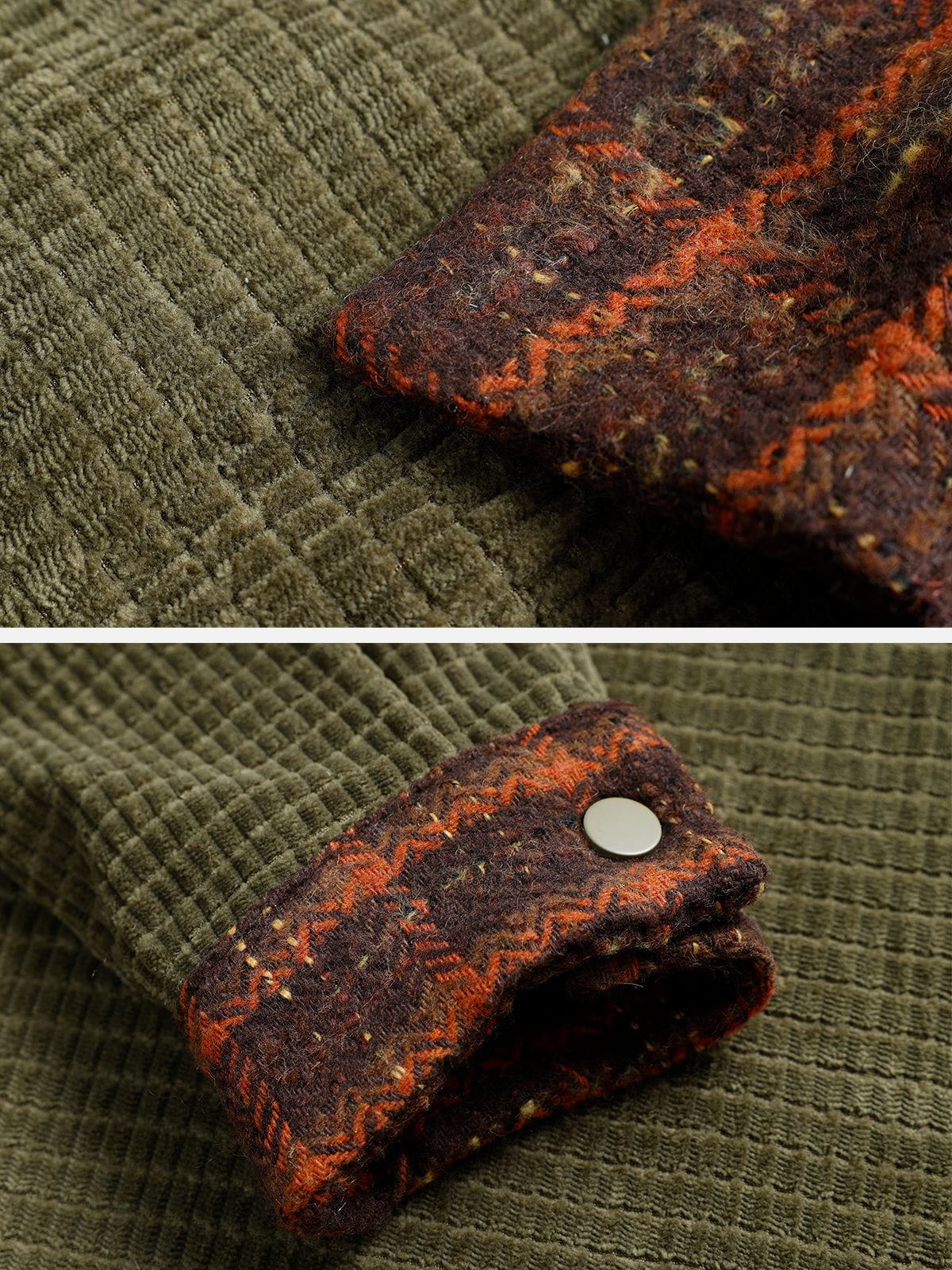 Aelfric Eden Corduroy Plaid Fake Two Jacket