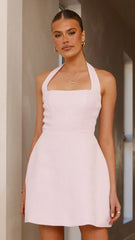 Kristen Mini Dress - Baby Pink