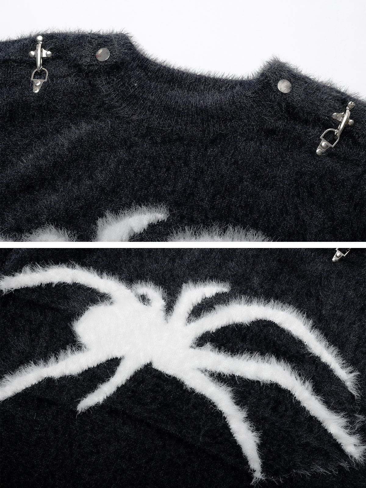 Aelfric Eden Metal Buckle Spider Jacquard Sweater