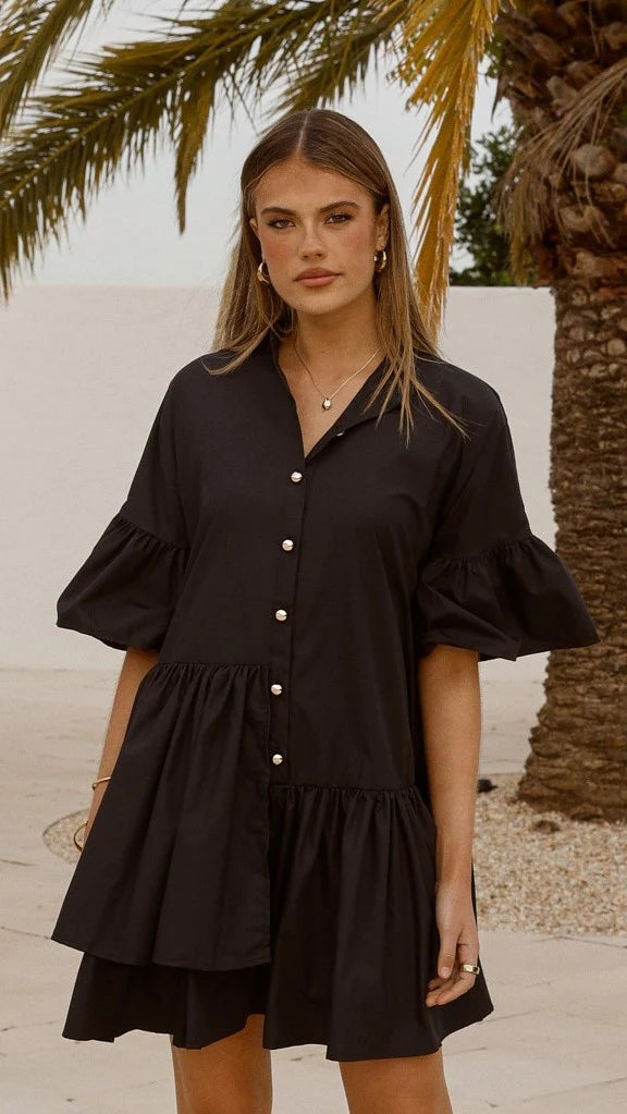 Viola Mini Dress - Black