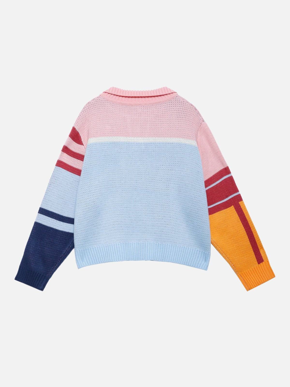 Aelfric Eden Color Blocking Stripe Sweater