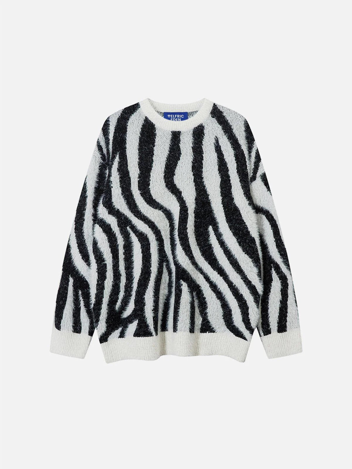 Aelfric Eden Zebra Pattern Oversized Sweater