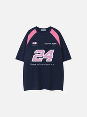 Aelfric Eden Color Blocking Number Print Tee