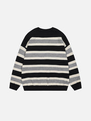 Aelfric Eden Cute Cat Stripe Sweater
