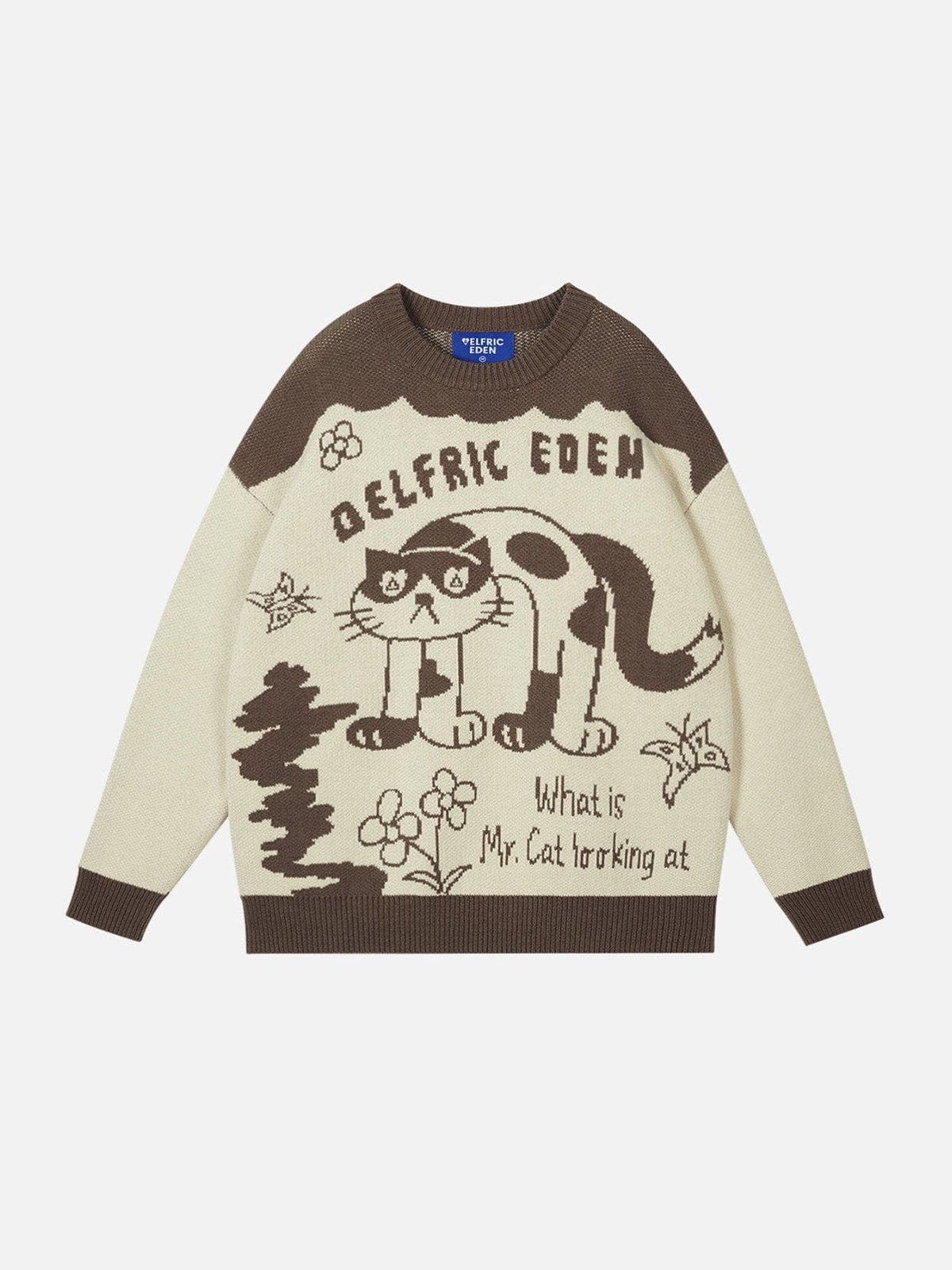 Aelfric Eden Color Blocking Cat Sweater