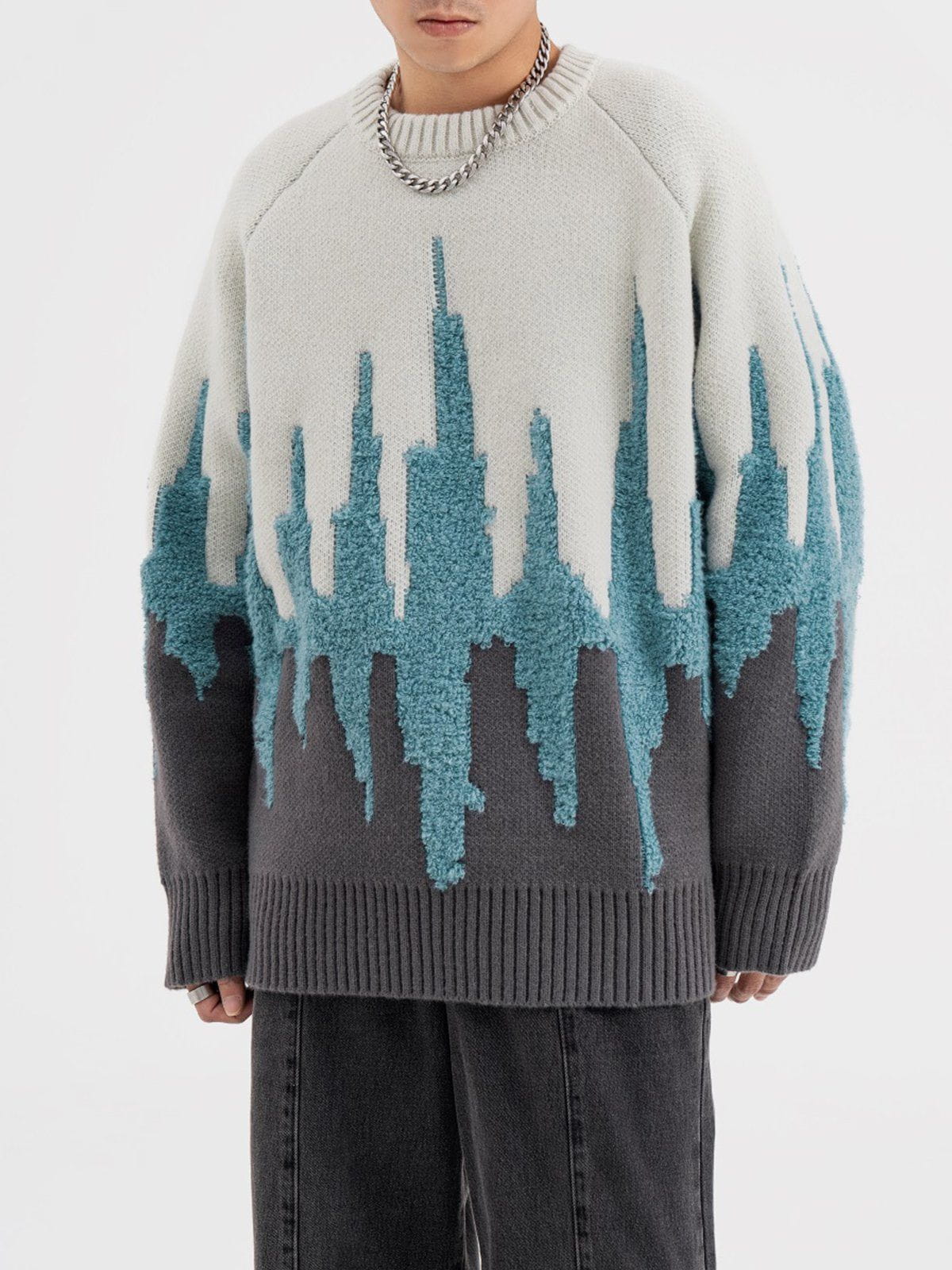 Aelfric Eden Vintage Gradient Patchwork Sweater