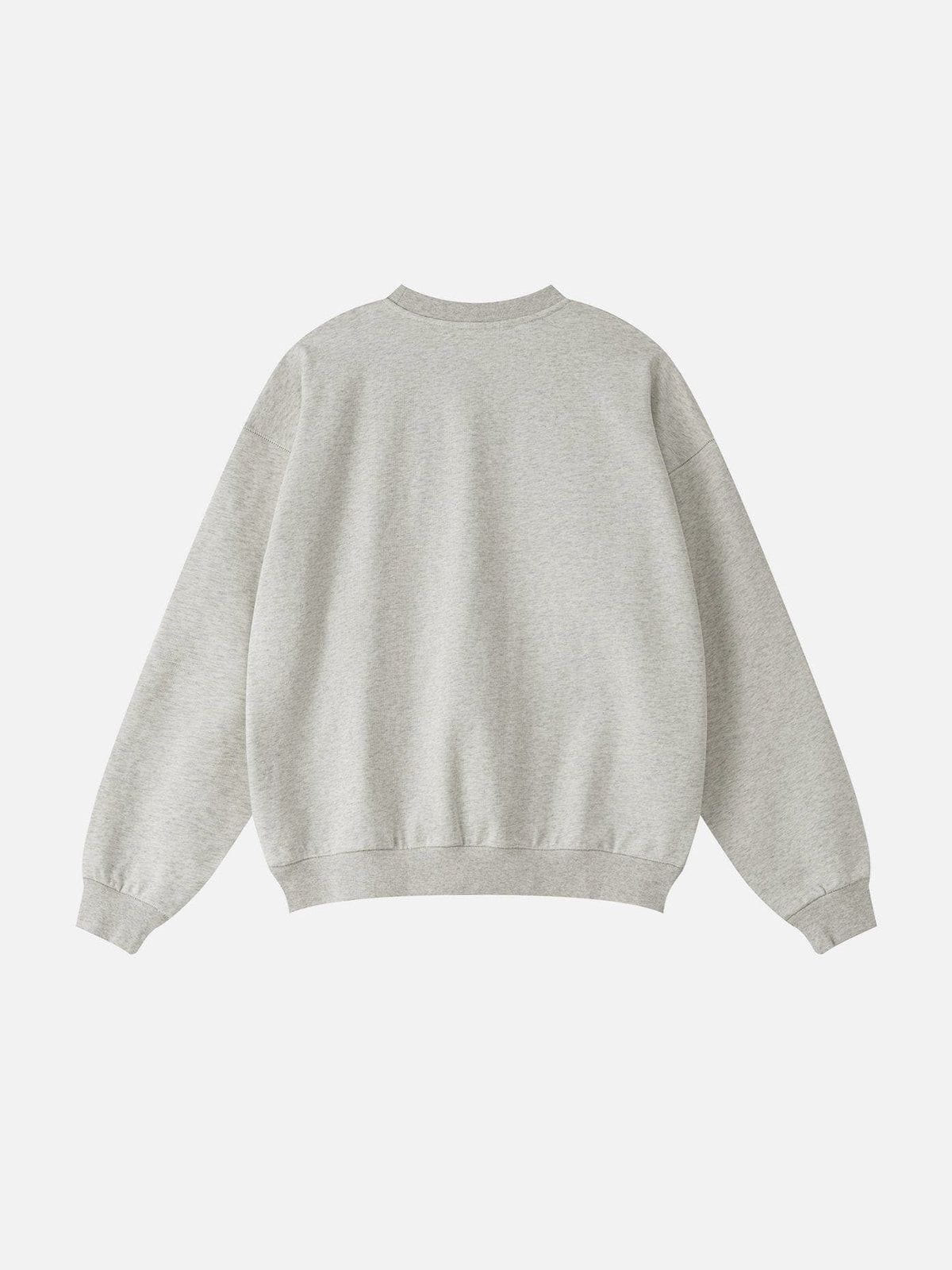 Aelfric Eden Basic Solid Oversized Sweatshirt